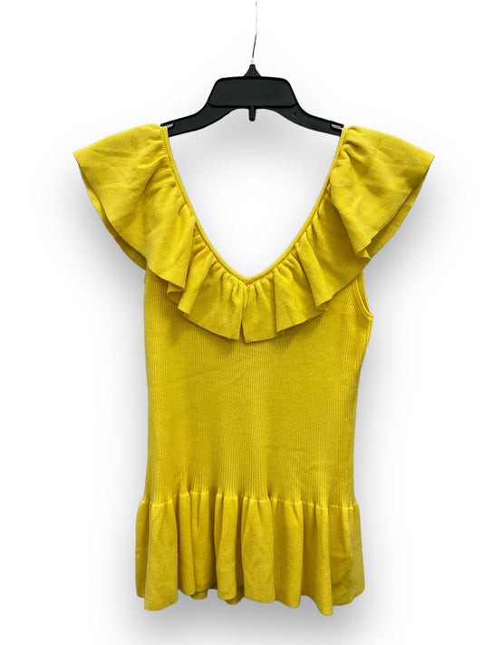 Yellow Top Sleeveless New York And Co, Size S