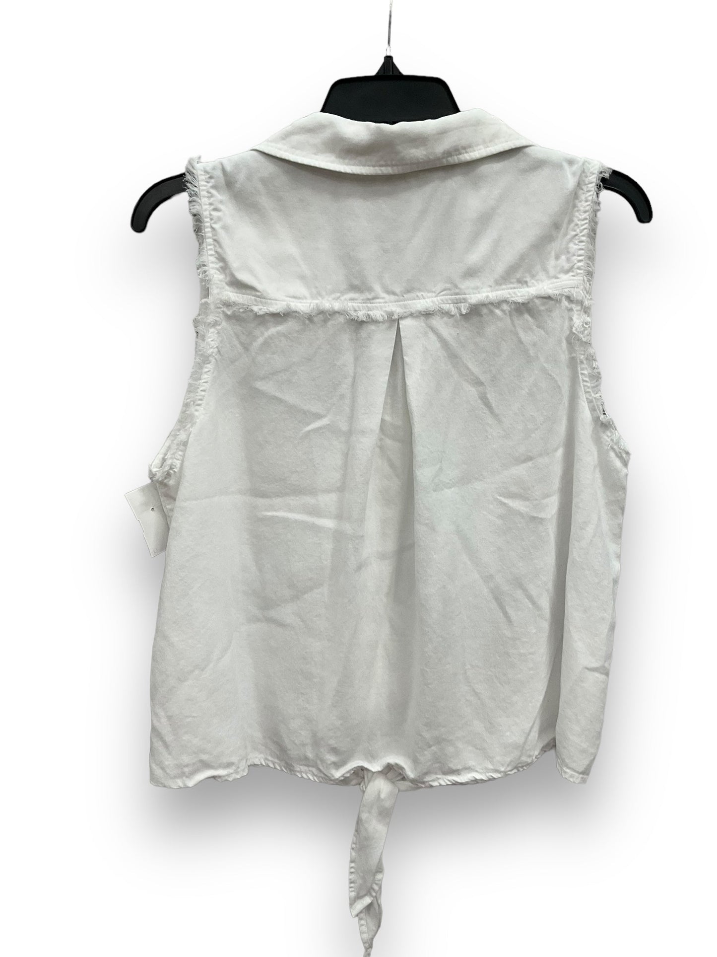 White Top Sleeveless Cloth & Stone, Size M