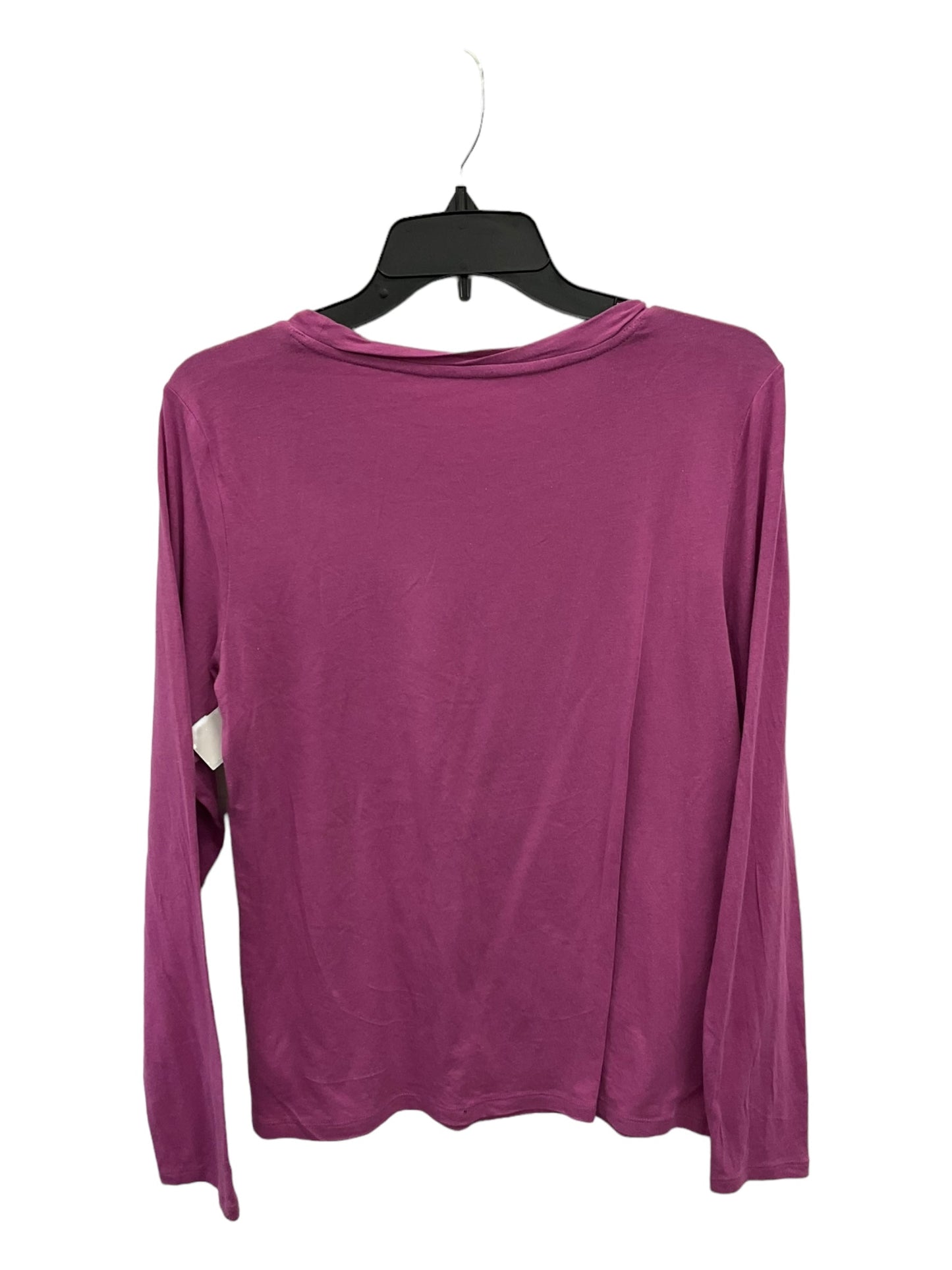 Purple Top Long Sleeve Basic Gap, Size L