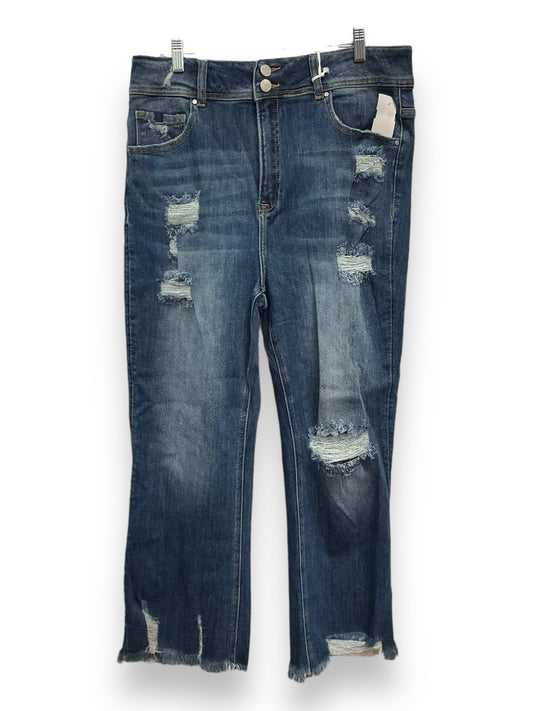 Blue Denim Jeans Skinny Risen, Size 1x