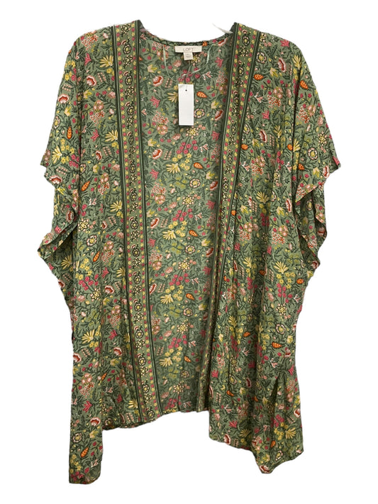 Floral Print Kimono Loft, Size M