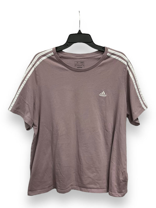 Purple Top Short Sleeve Adidas, Size 2x