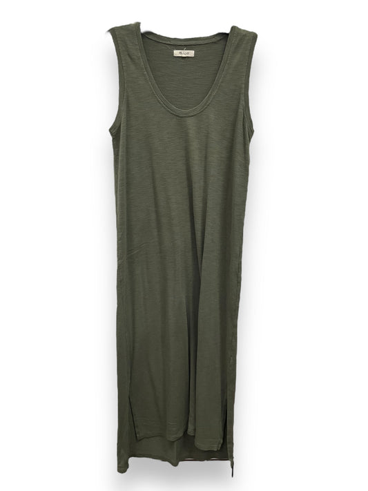 Green Dress Casual Midi Madewell, Size S