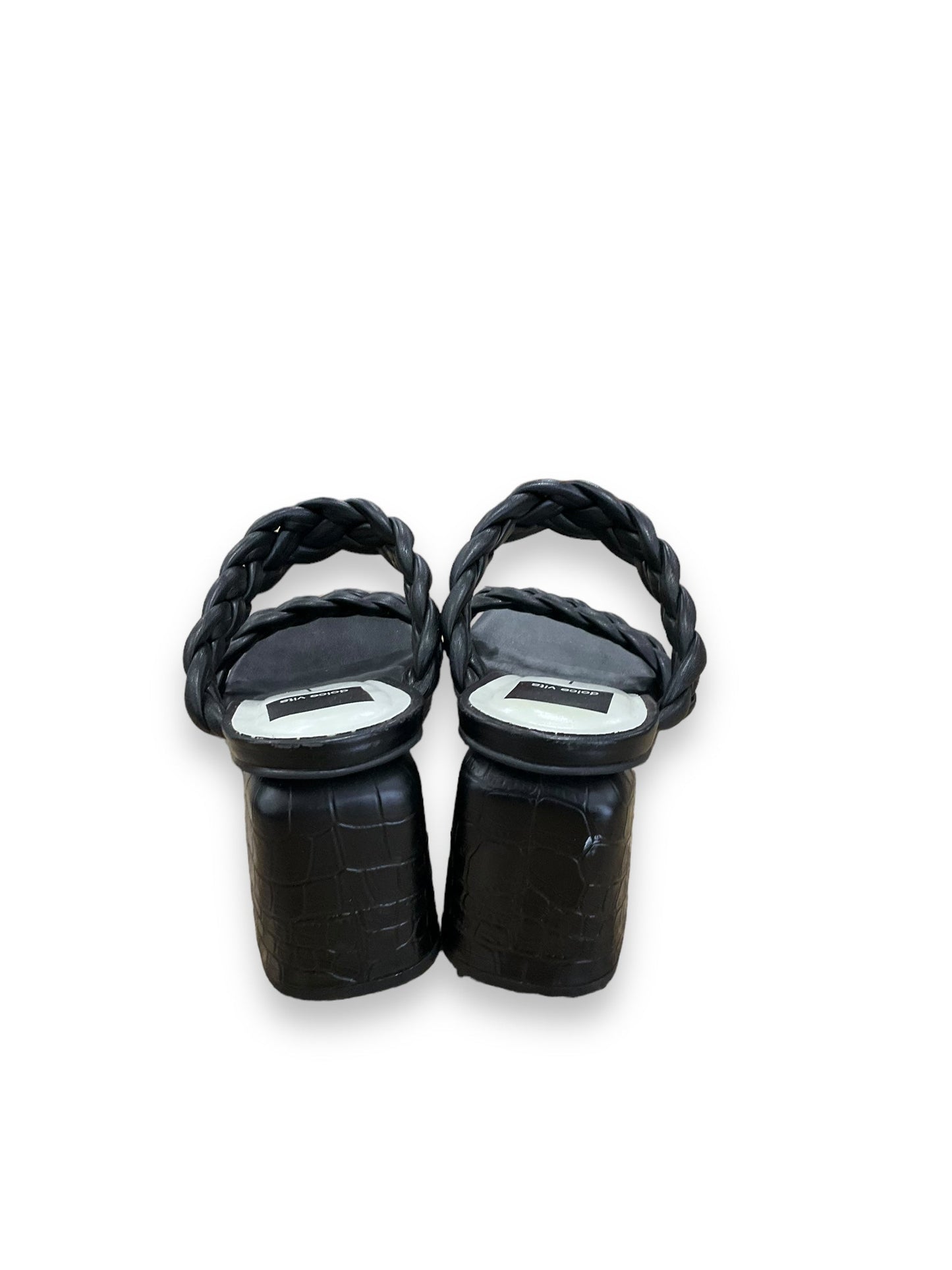 Black Sandals Heels Block Dolce Vita, Size 6.5