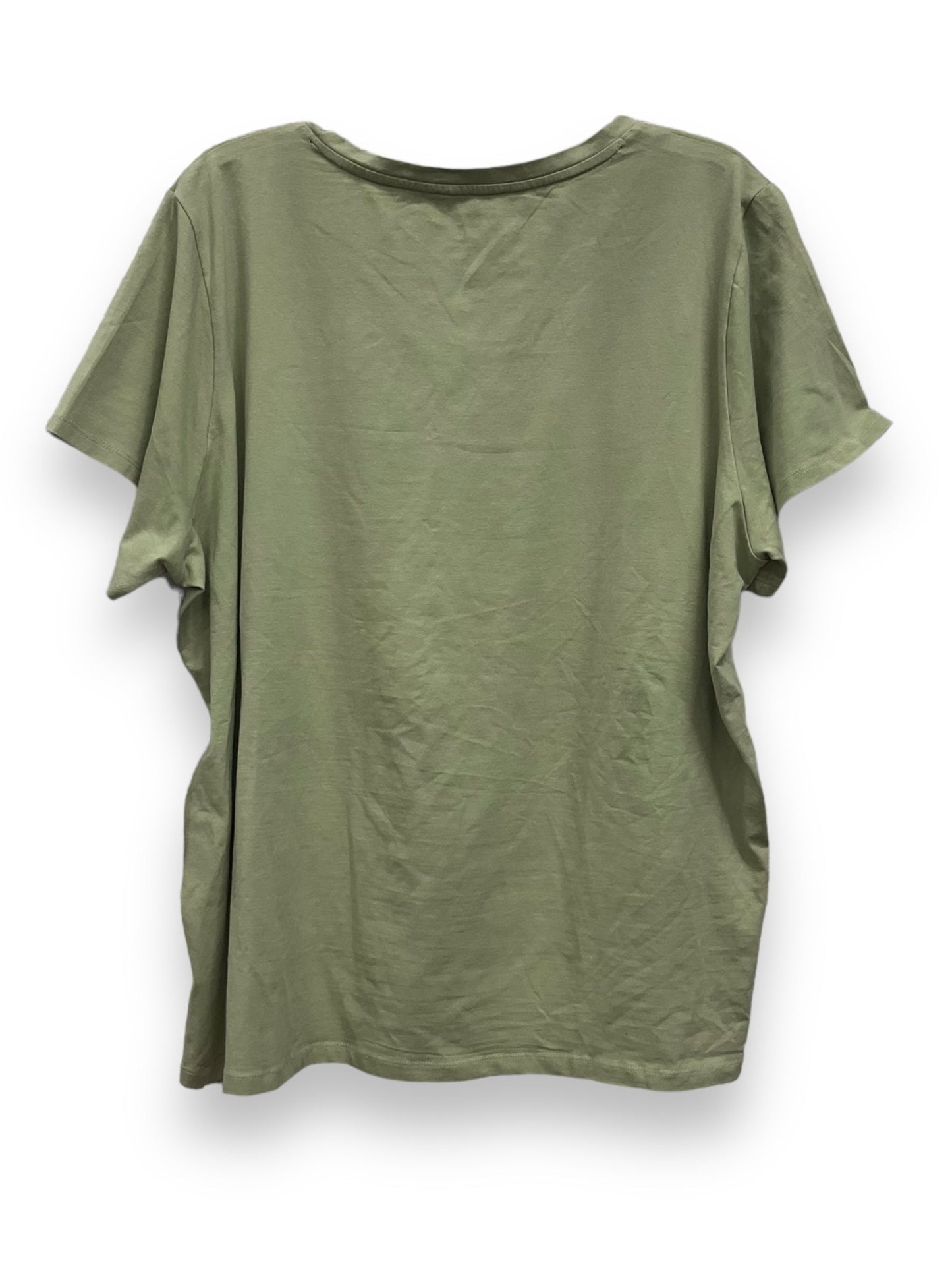 Green Athletic Top Short Sleeve Dkny, Size 3x