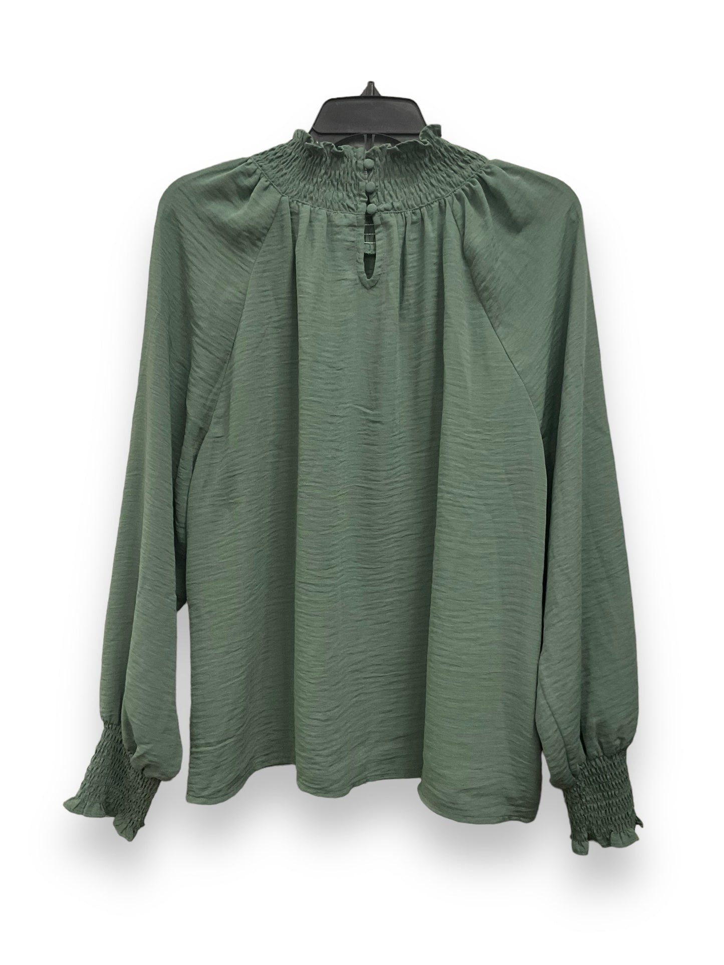 Green Blouse Long Sleeve Nine West Apparel, Size Xl