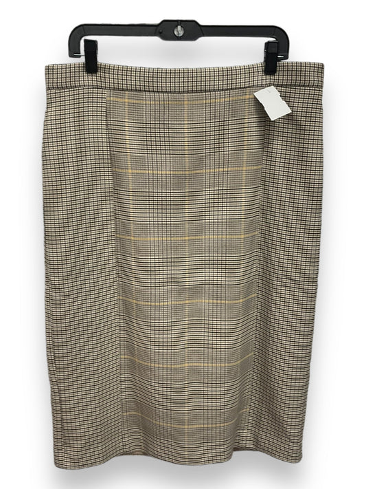 Plaid Pattern Skirt Midi Ann Taylor, Size 14