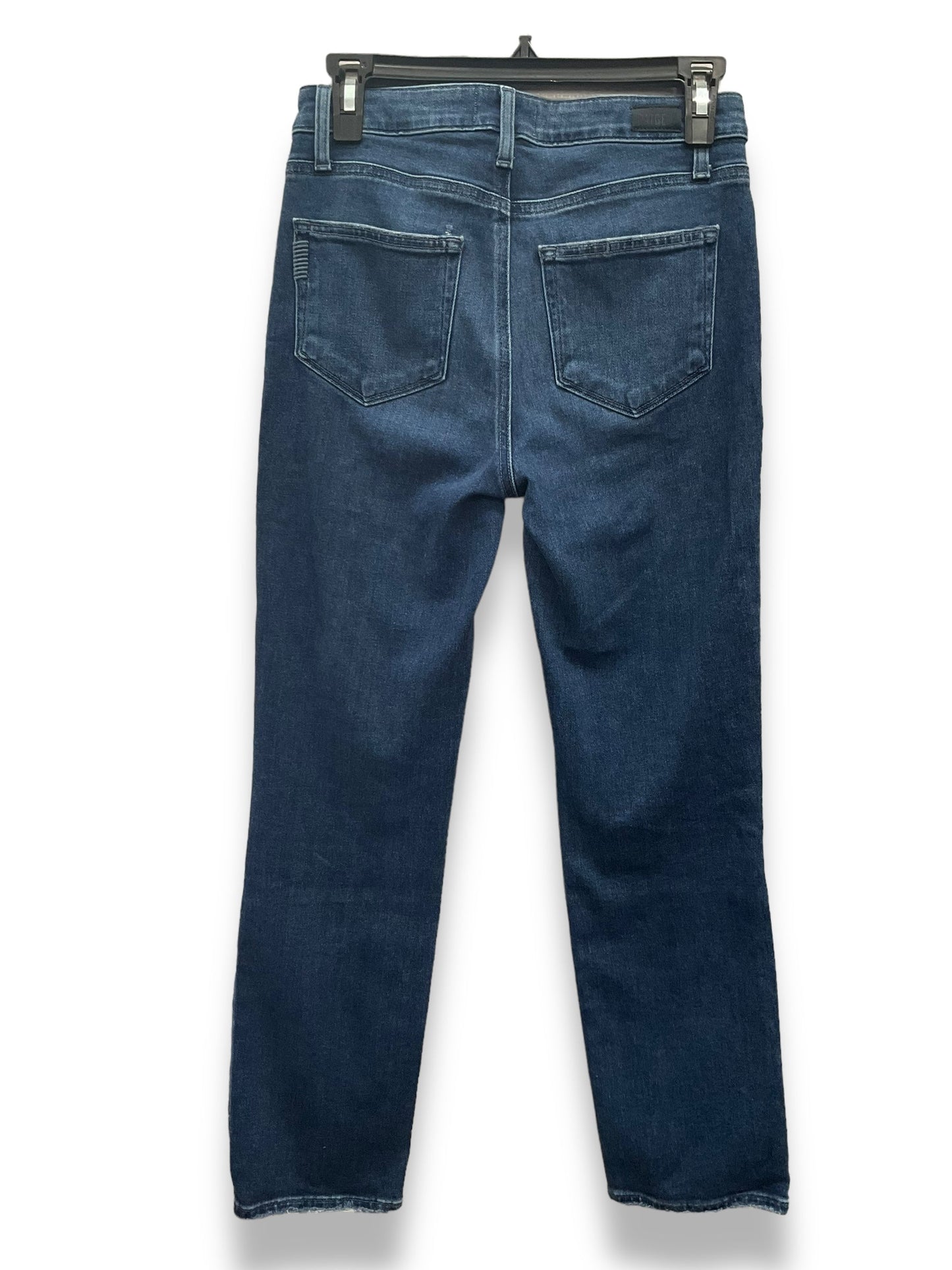 Blue Denim Jeans Straight Paige, Size 4