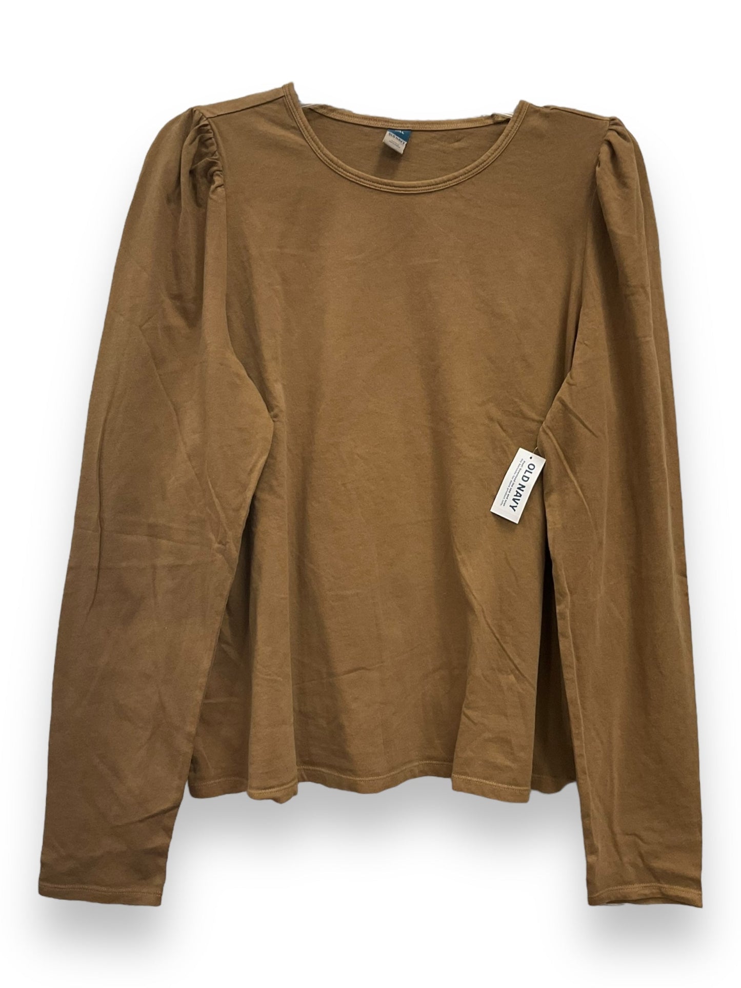 Brown Top Long Sleeve Basic Old Navy, Size L