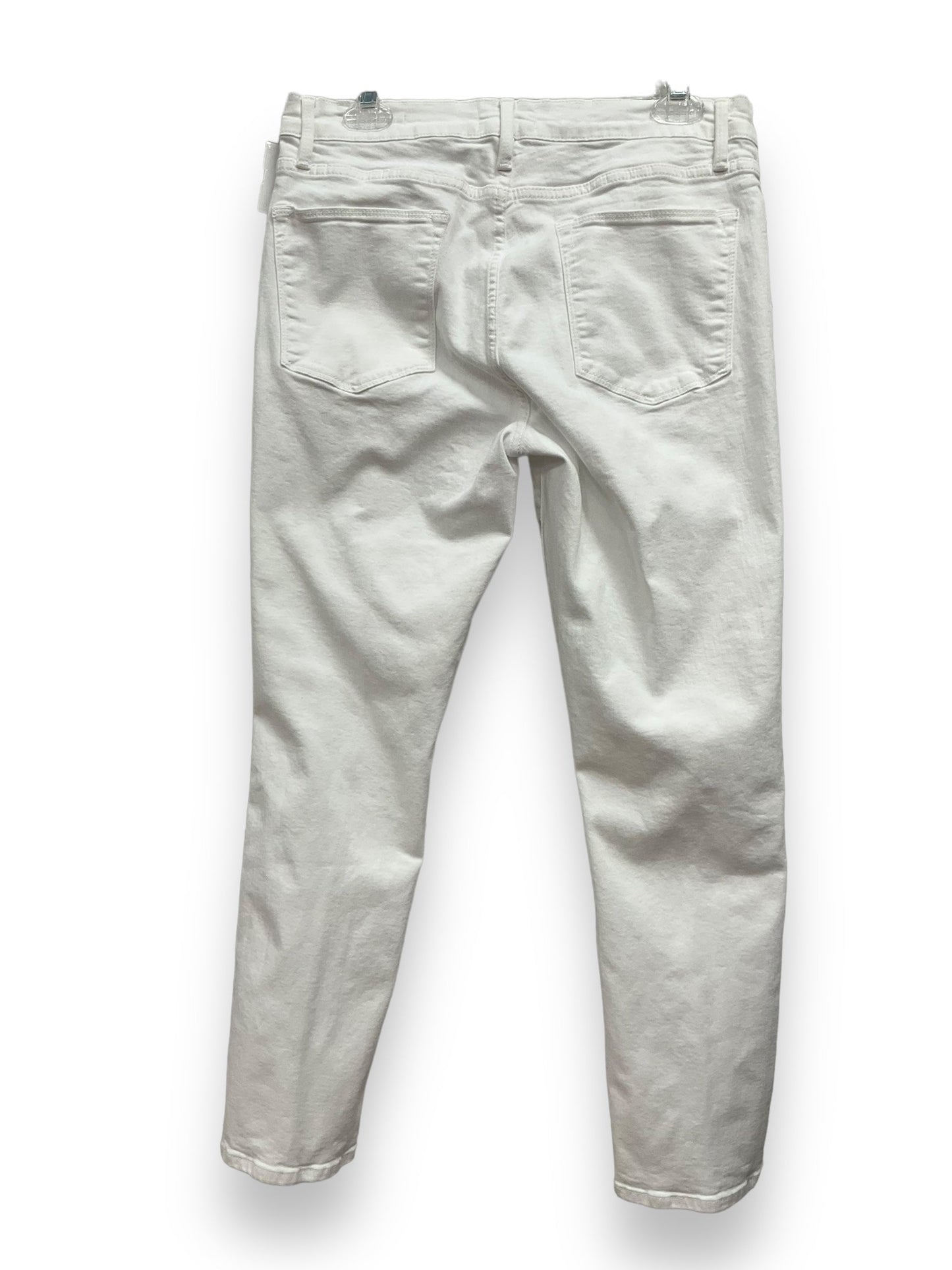 White Denim Jeans Straight Frame, Size 12