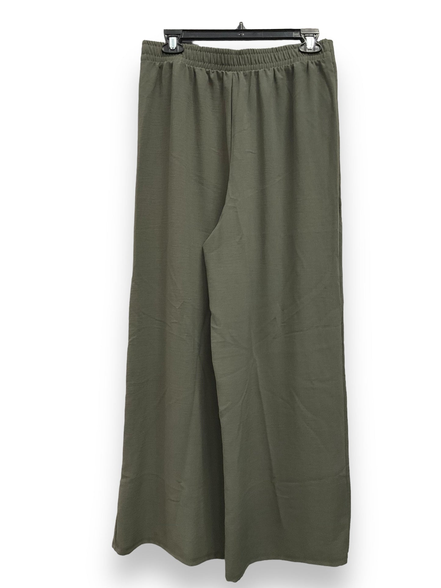 Green Pants Wide Leg Zara, Size L