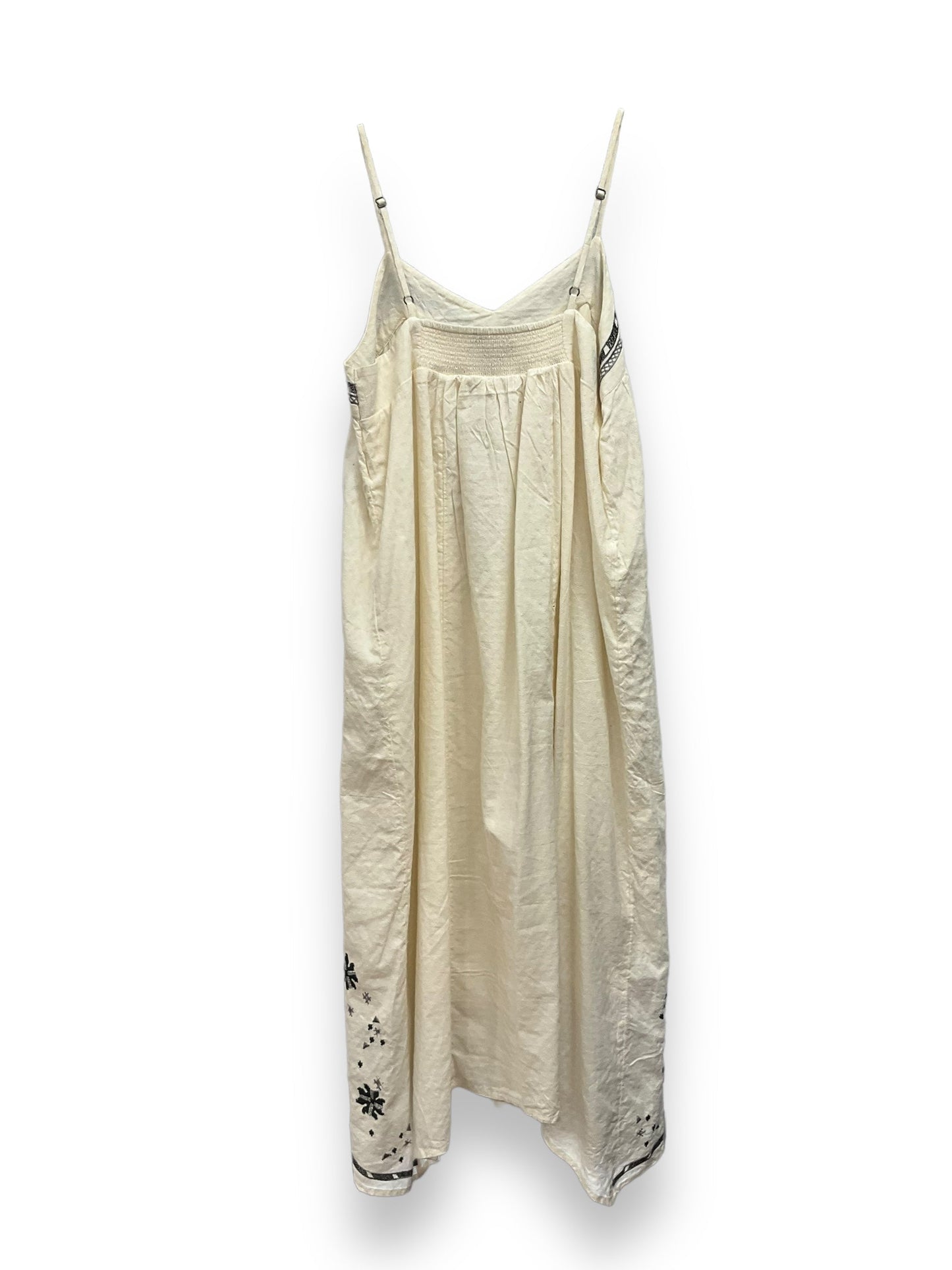 Black & Cream Dress Casual Midi Lucky Brand, Size S