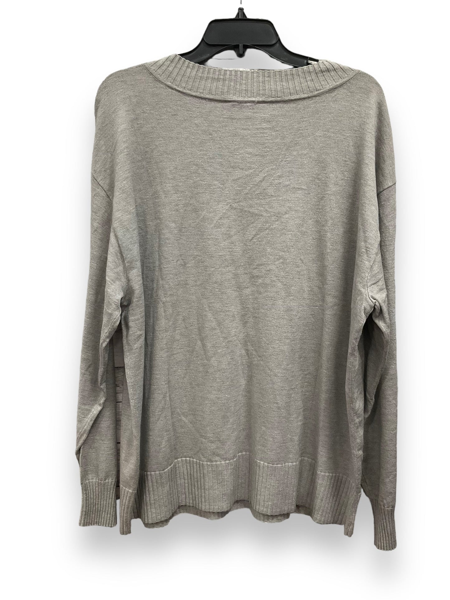 Top Long Sleeve By Lane Bryant In Grey, Size: 2x