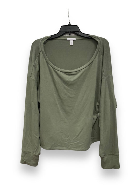 Athletic Top Long Sleeve Crewneck By Beyond Yoga In Green, Size: L