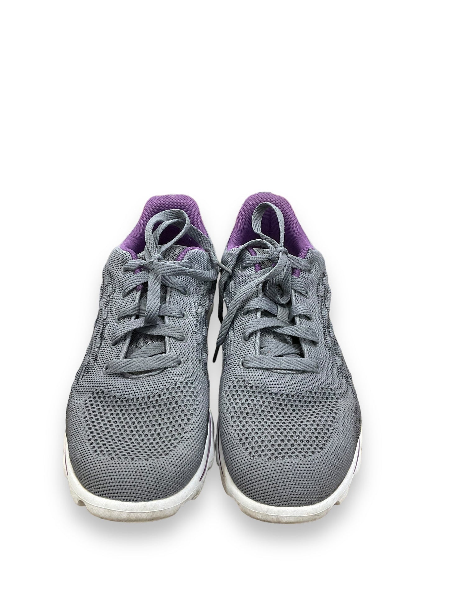 Shoes Athletic By Clothes Mentor In Grey & Purple, Size: 10