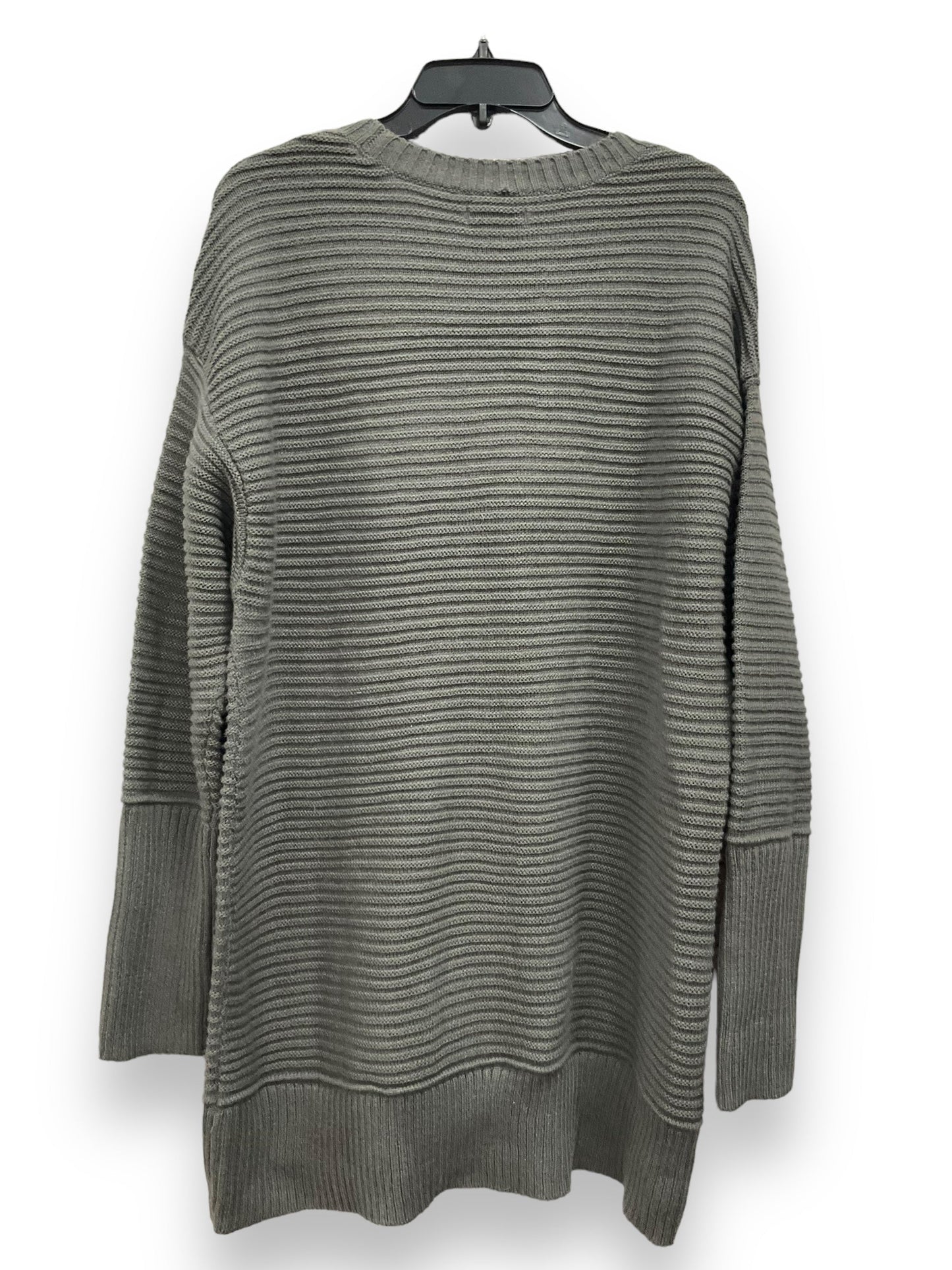 Sweater Cardigan By Nine West In Grey, Size: Xl