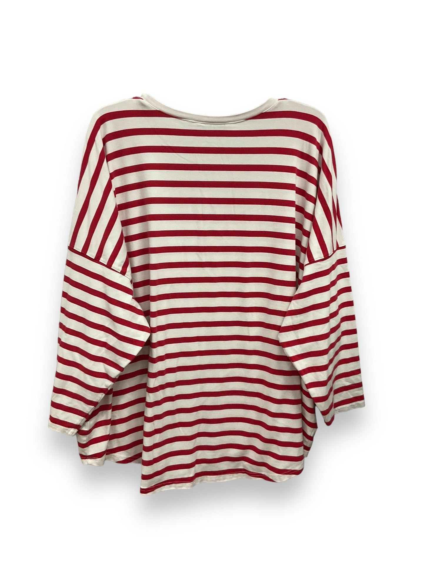 Top Long Sleeve Basic By Vineyard Vines In Striped Pattern, Size: 3x