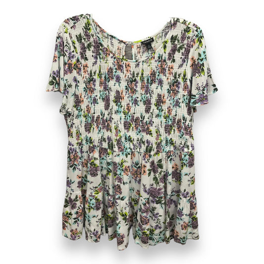 Top Short Sleeve By Torrid In Floral Print, Size: 2x