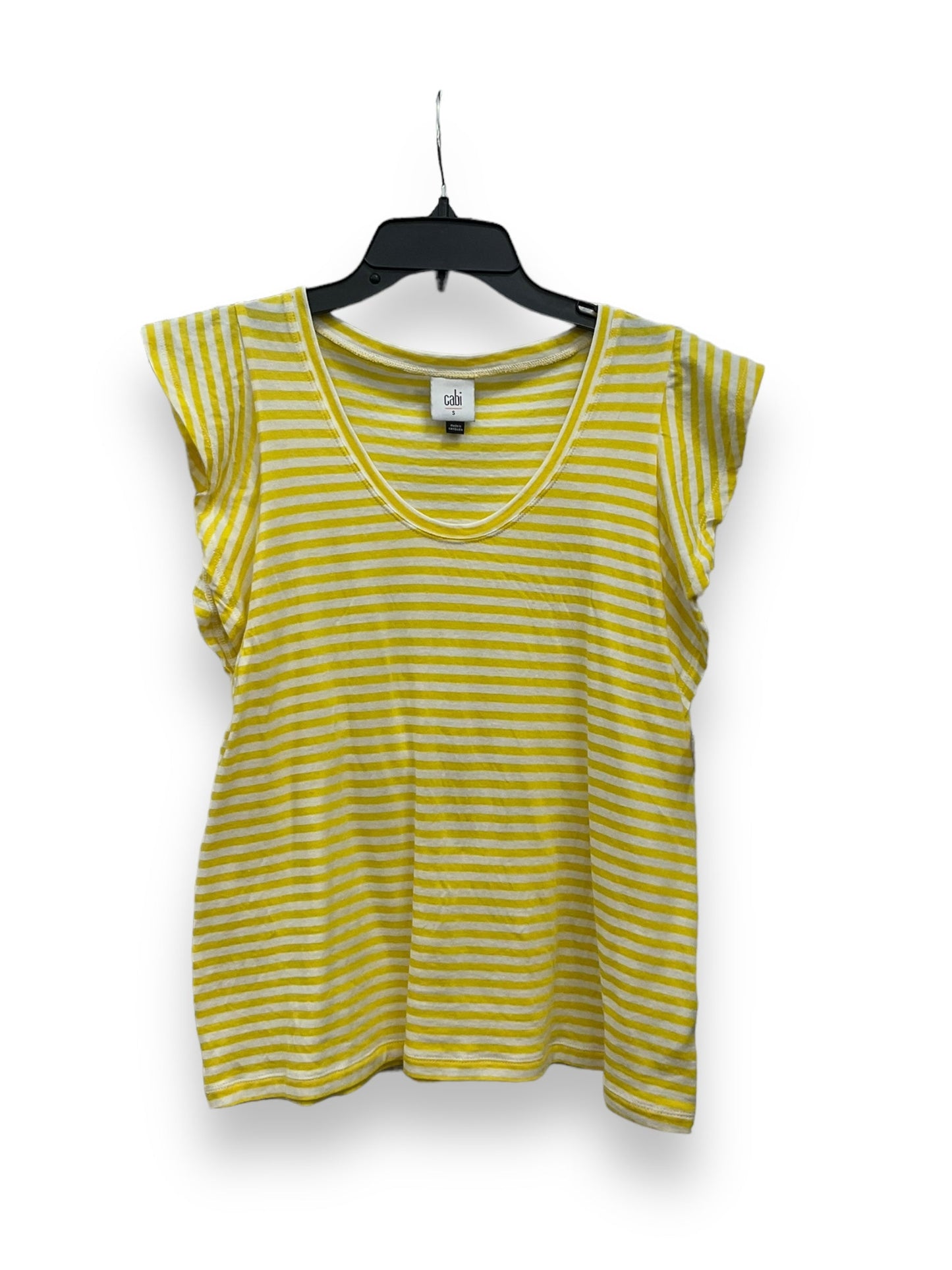 Top Sleeveless By Cabi In Striped Pattern, Size: S