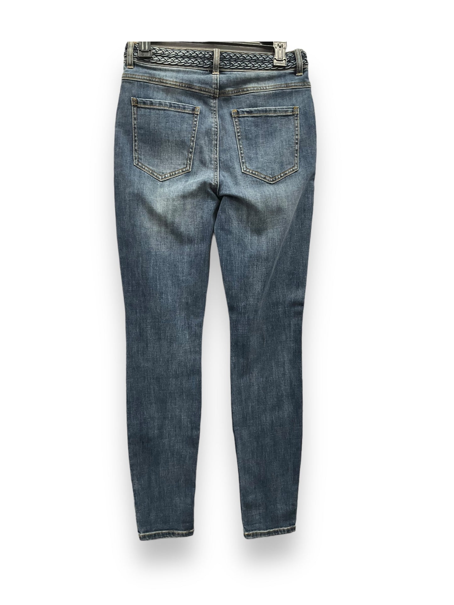 Jeans Skinny By Cabi In Blue Denim, Size: 4