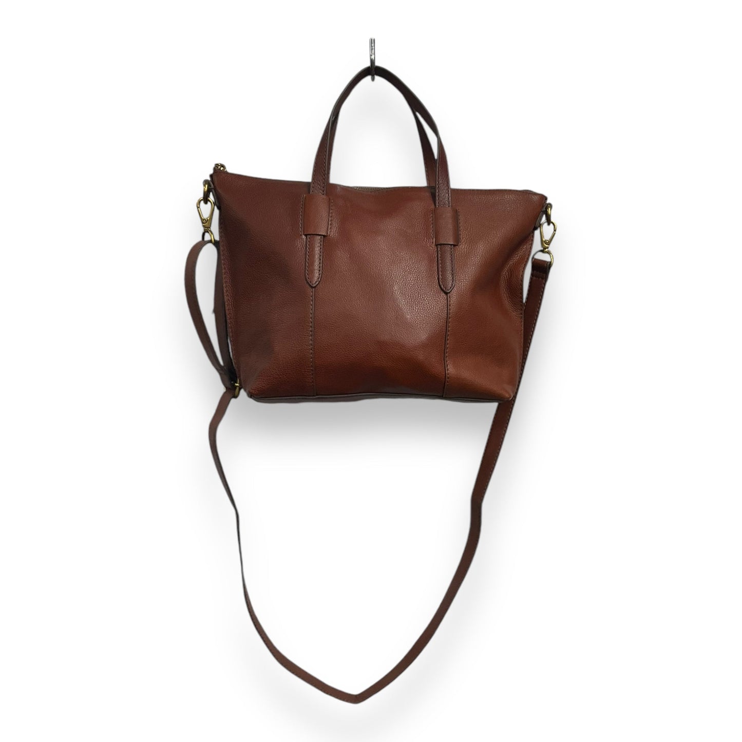 Crossbody Leather By Fossil, Size: Medium