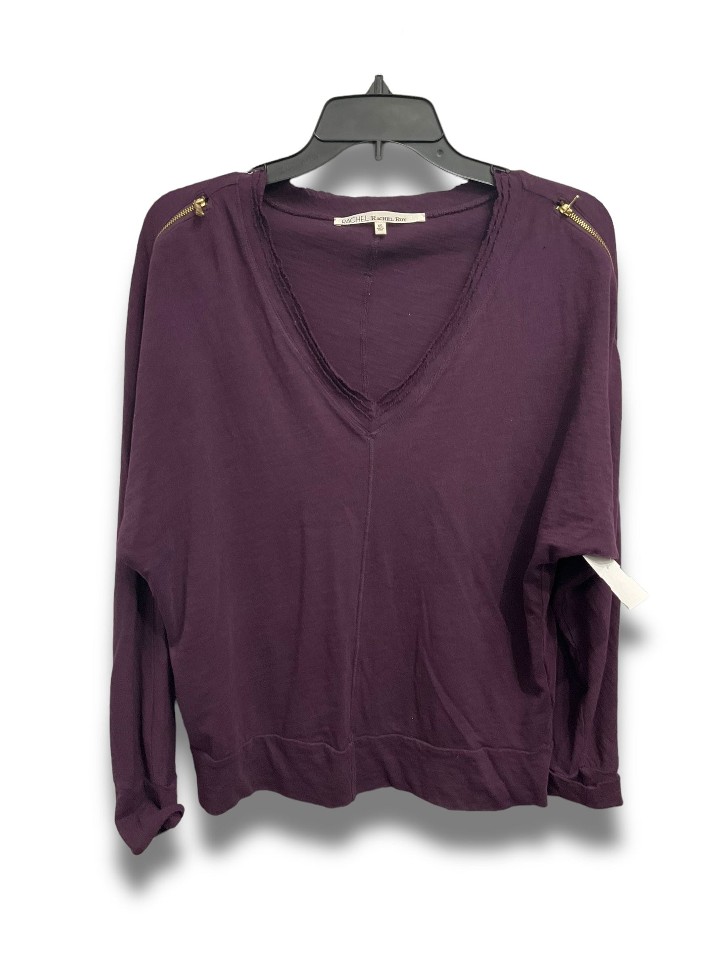 Top Long Sleeve Basic By Rachel Roy In Purple, Size: Xs