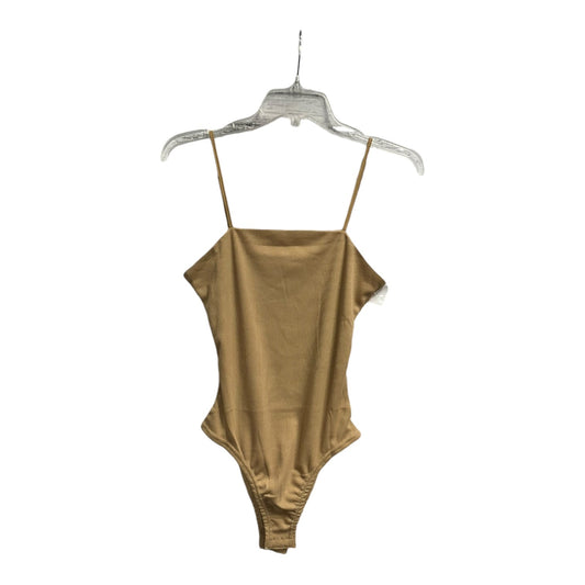 Bodysuit By Clothes Mentor In Tan, Size: S