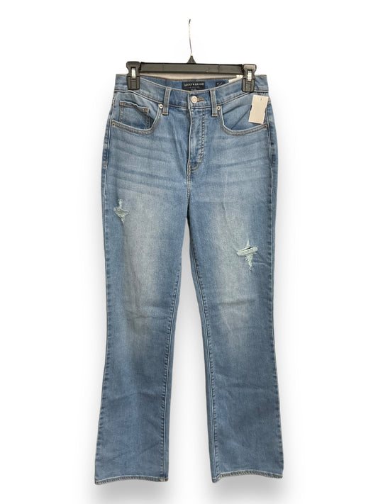 Jeans Straight By Lucky Brand In Blue Denim, Size: 8