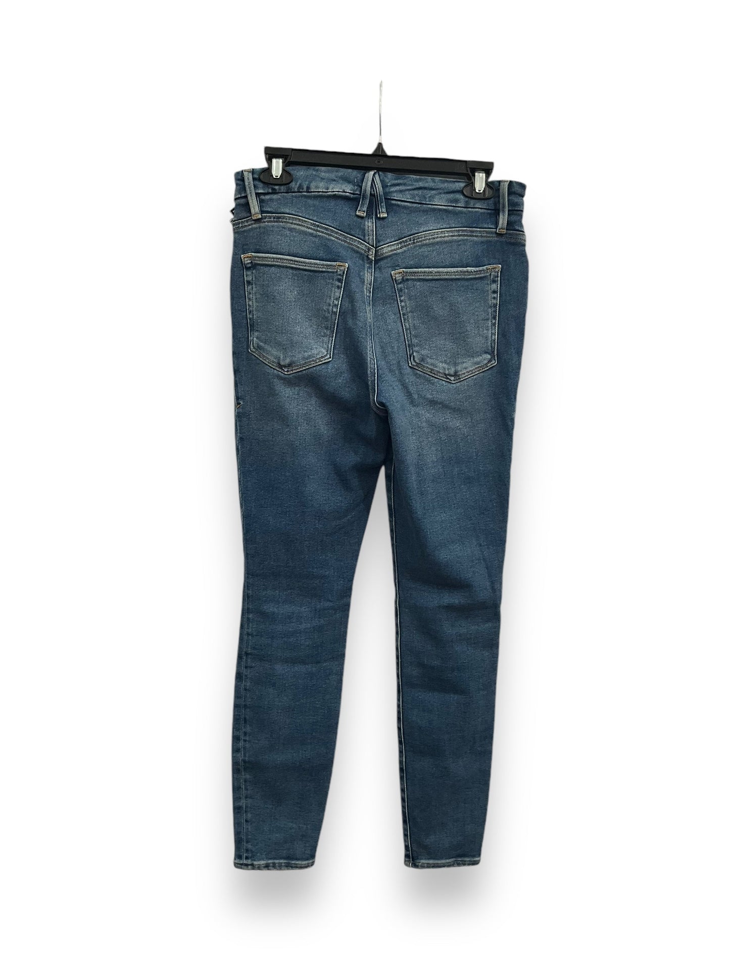 Jeans Skinny By Good American In Blue Denim, Size: 8