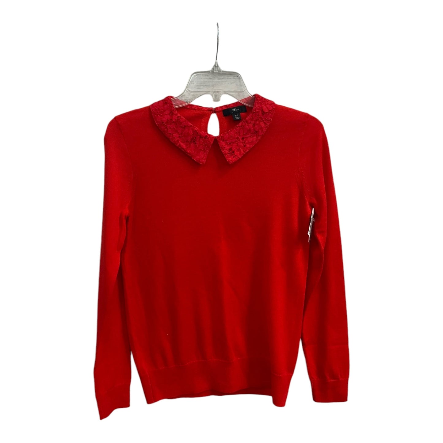 Top Long Sleeve By J. Crew In Red, Size: Xs