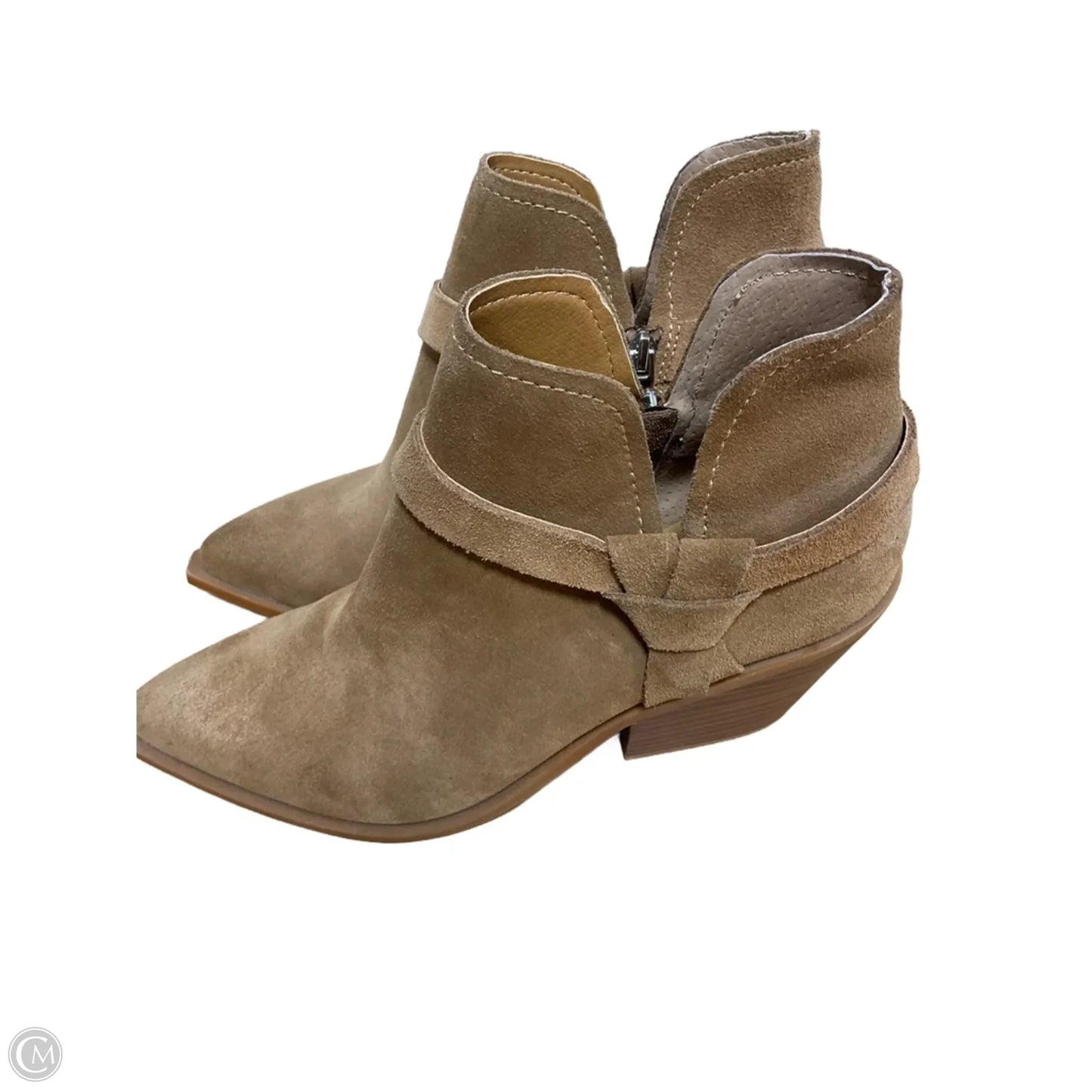Boots Ankle Heels By Dolce Vita In Brown, Size: 7.5