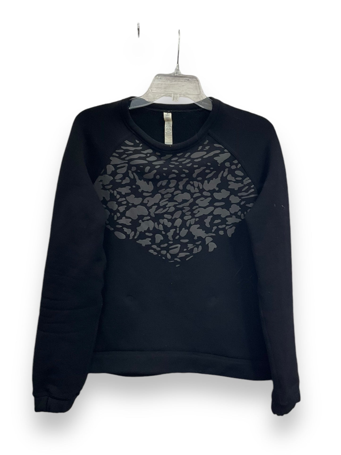 Athletic Sweatshirt Crewneck By Lululemon In Black, Size: 6