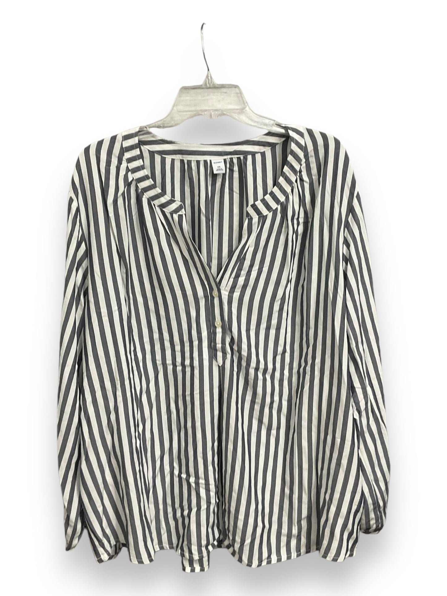 Top Long Sleeve By Old Navy In Striped Pattern, Size: Xxl