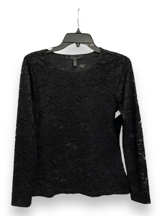 Top Long Sleeve By White House Black Market In Black, Size: S