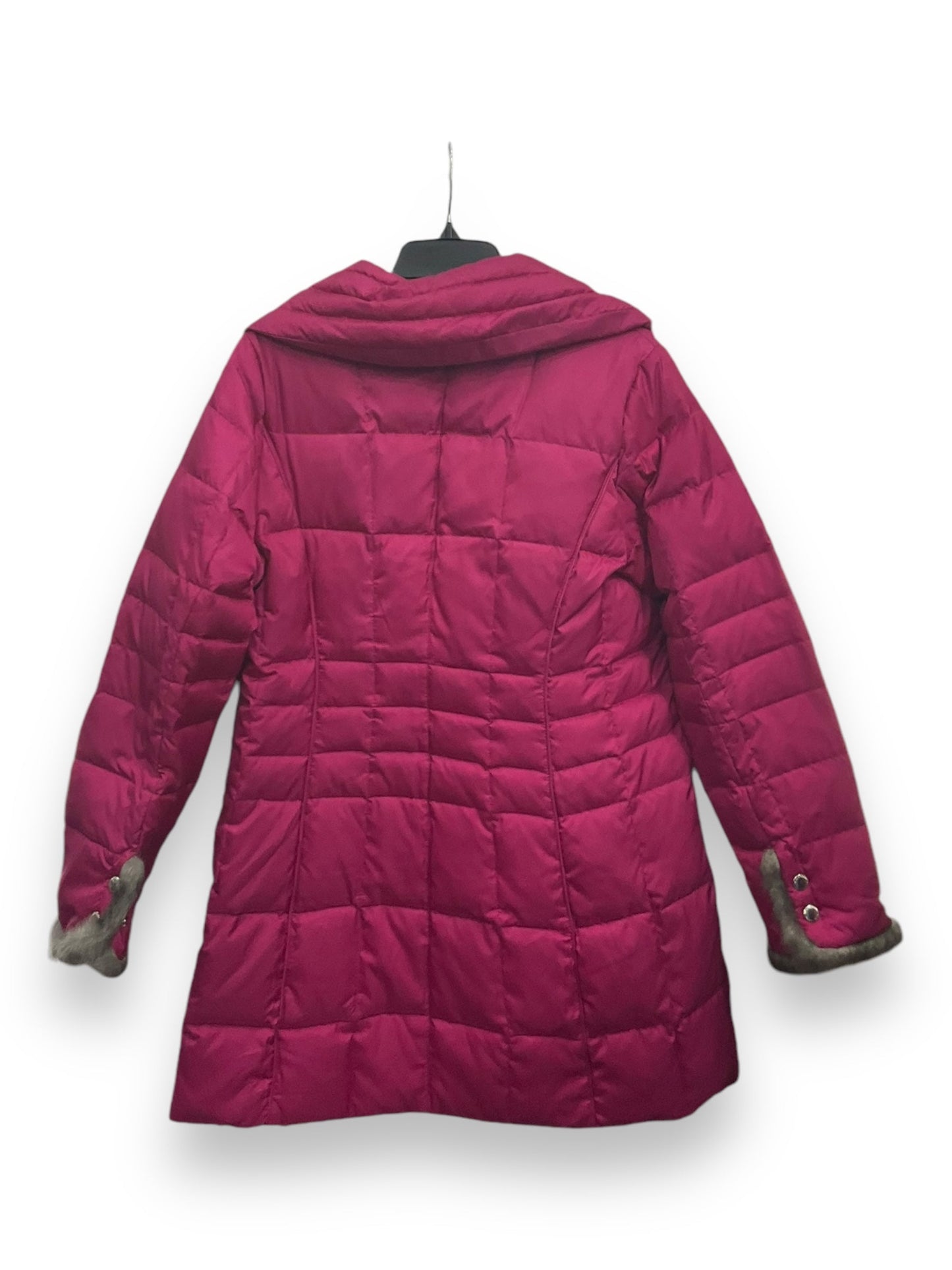 Coat Puffer & Quilted By Liz Claiborne In Pink, Size: M