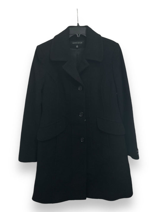 Coat Wool By Anne Klein In Black, Size: L