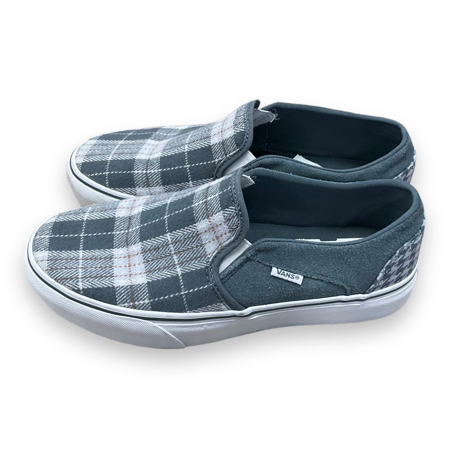 Shoes Sneakers By Vans In Plaid Pattern, Size: 9.5