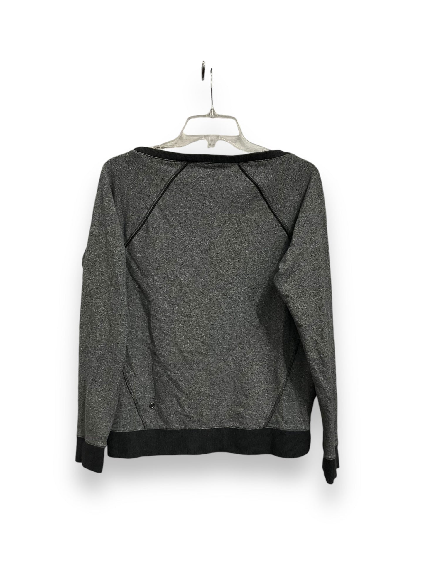 Athletic Top Long Sleeve Crewneck By Lululemon In Grey, Size: S