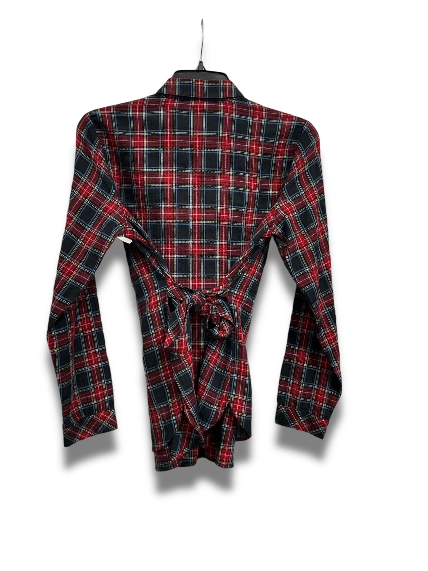 Top Long Sleeve By J. Crew In Plaid Pattern, Size: Xsp