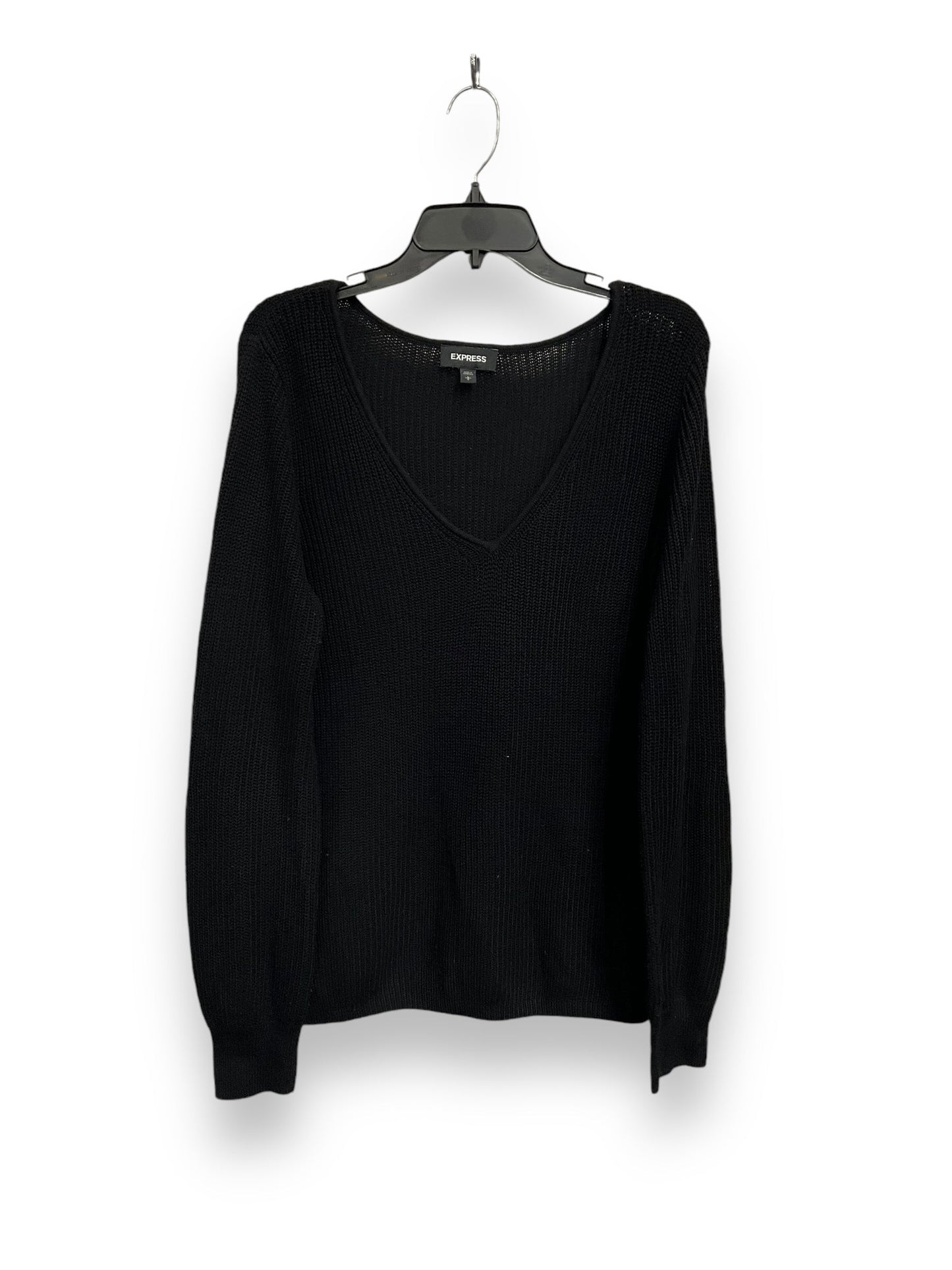 Sweater By Express In Black, Size: L