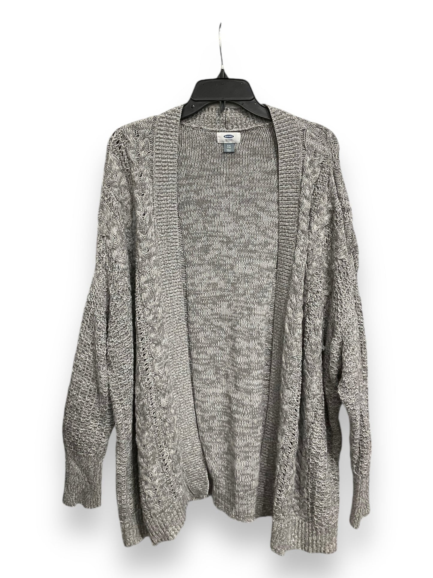 Sweater Cardigan By Old Navy In Grey, Size: Xxl