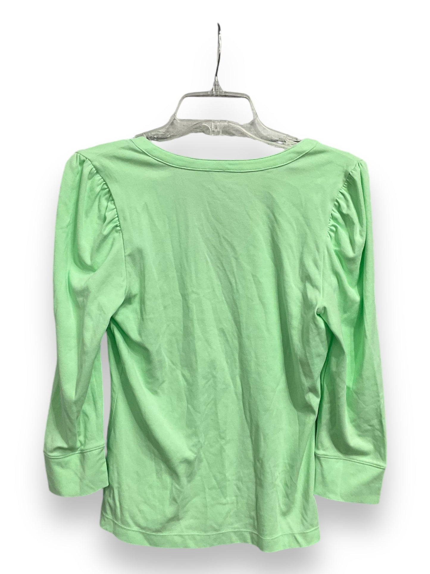 Top 3/4 Sleeve Basic By Lilly Pulitzer In Green, Size: M