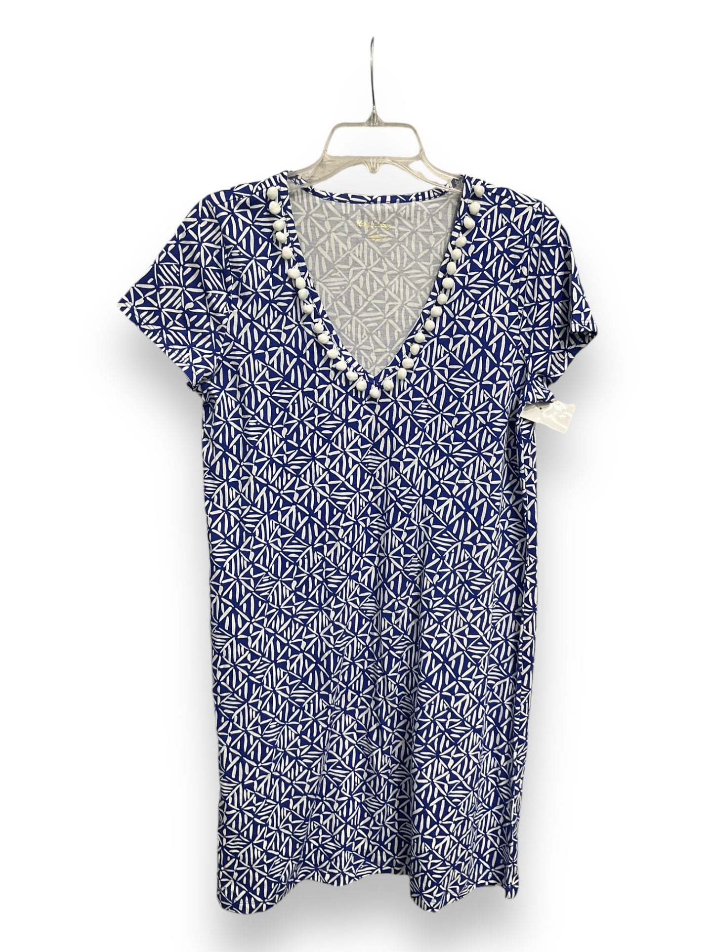 Dress Casual Short By Lilly Pulitzer In Blue & White, Size: M