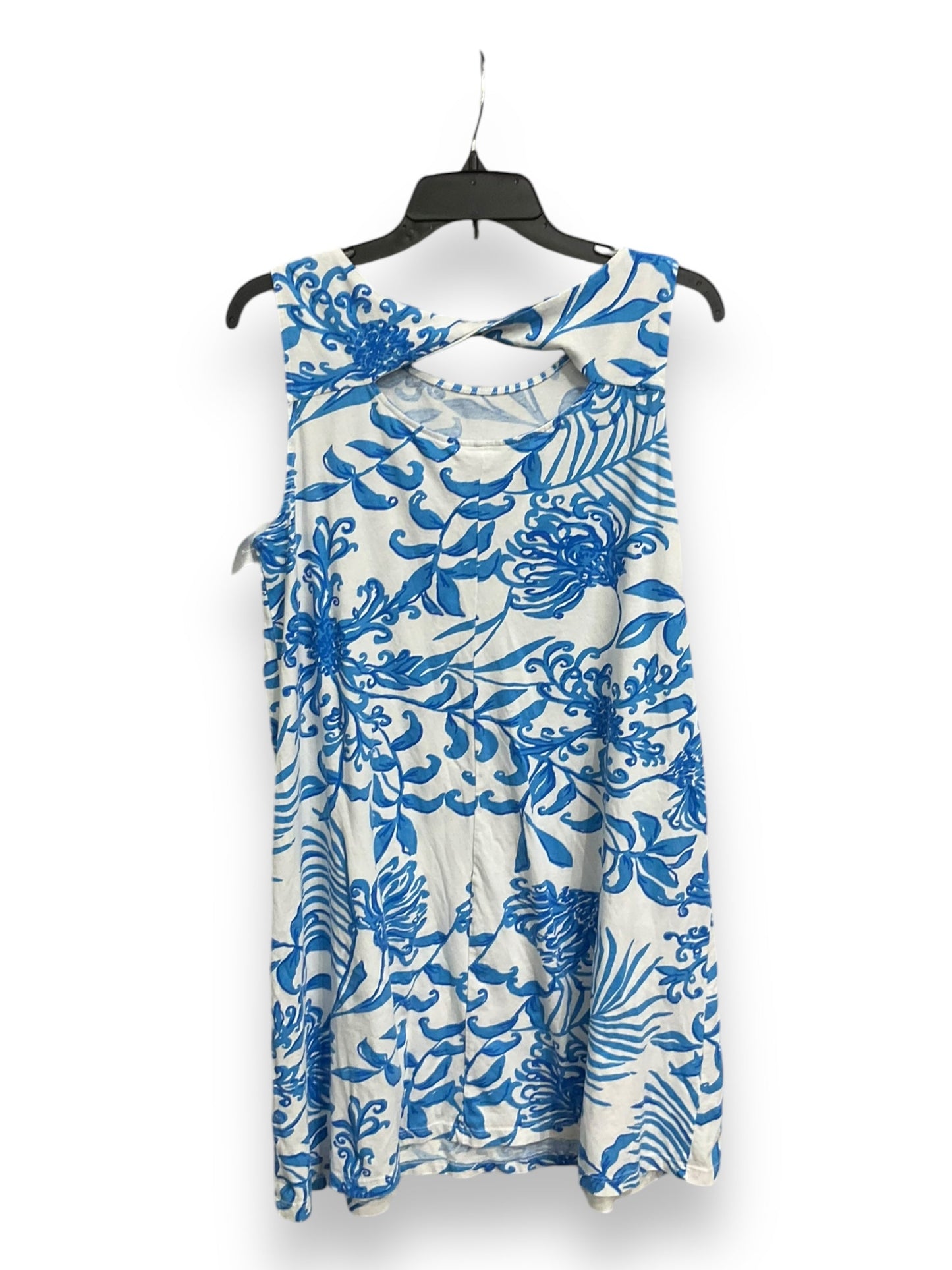 Dress Casual Midi By Lilly Pulitzer In Blue & White, Size: M