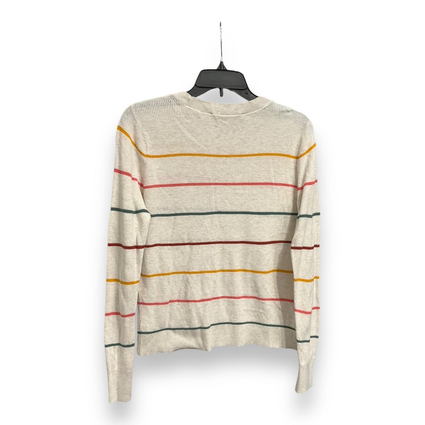 Top Long Sleeve By Loft In Striped Pattern, Size: S