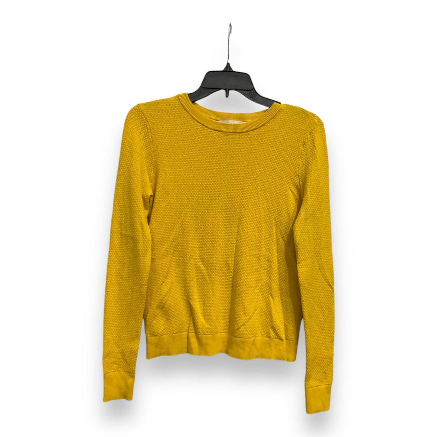 Top Long Sleeve Basic By Loft In Yellow, Size: S