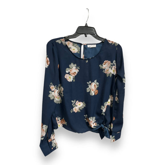 Blouse Long Sleeve By Socialite In Floral Print, Size: S