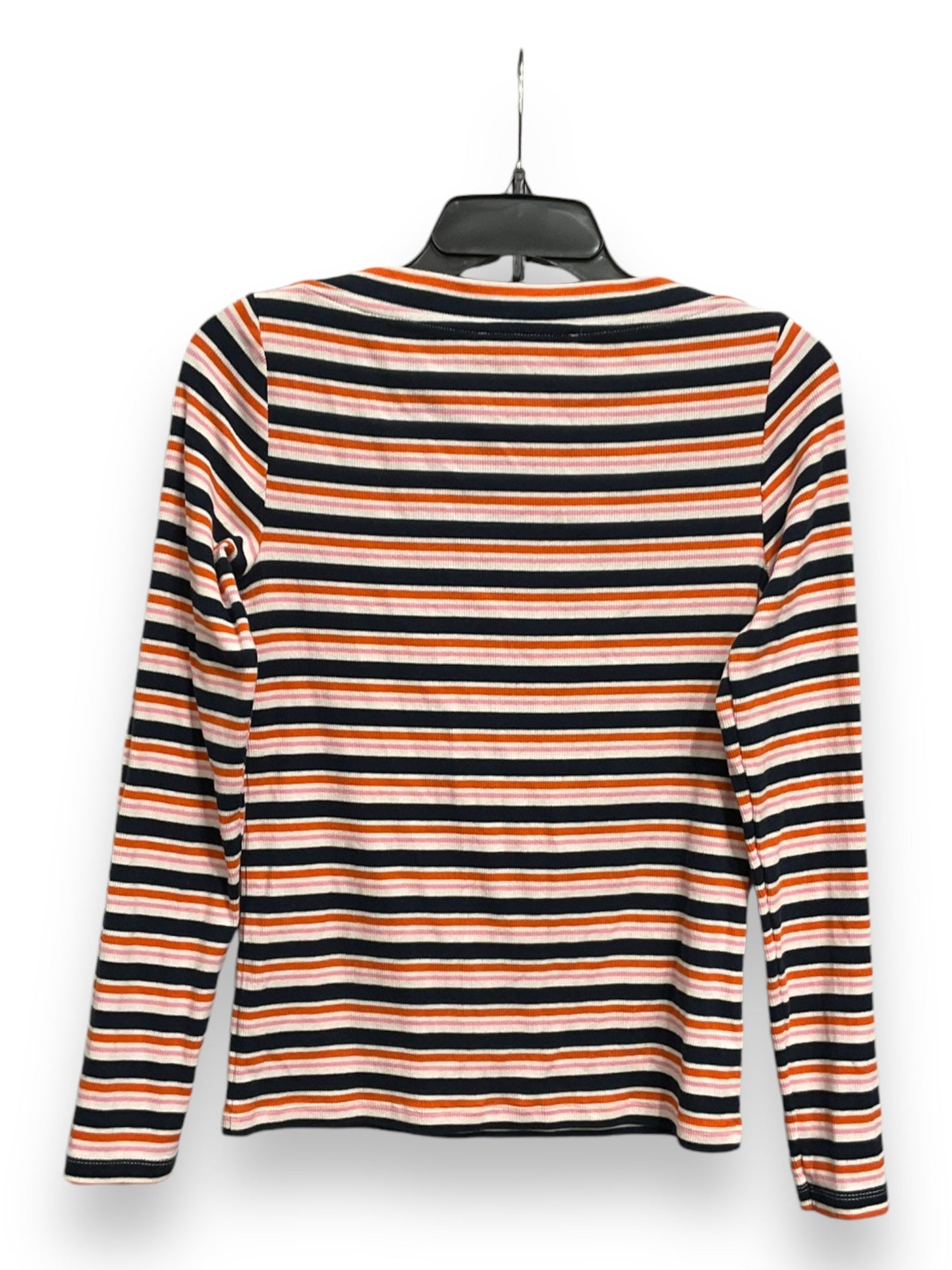 Top Long Sleeve Basic By Loft In Striped Pattern, Size: S