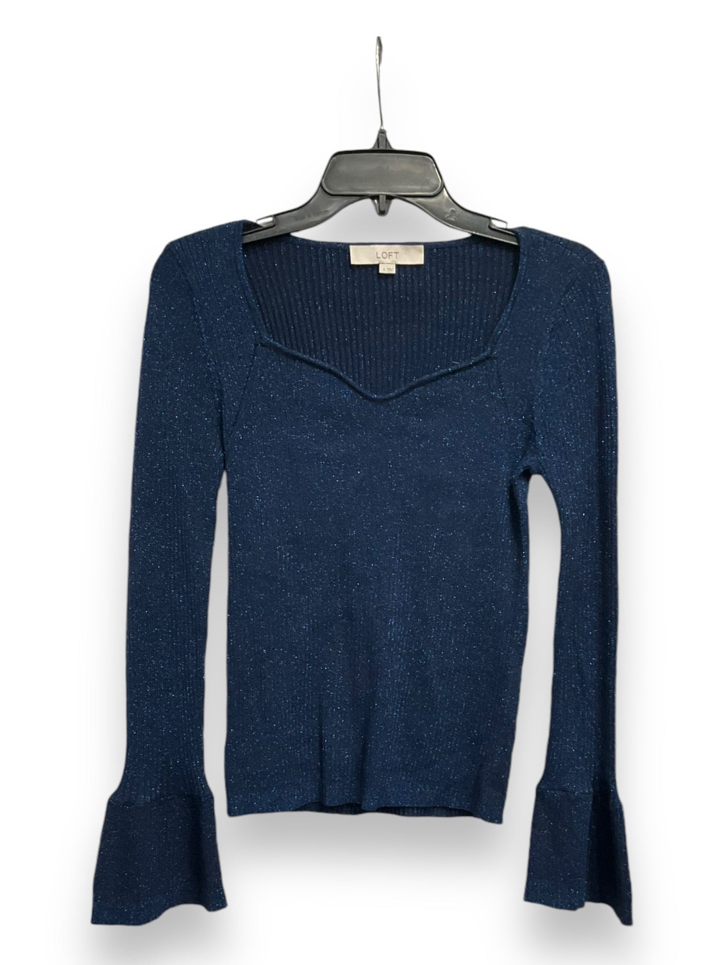 Top Long Sleeve By Loft In Blue, Size: S