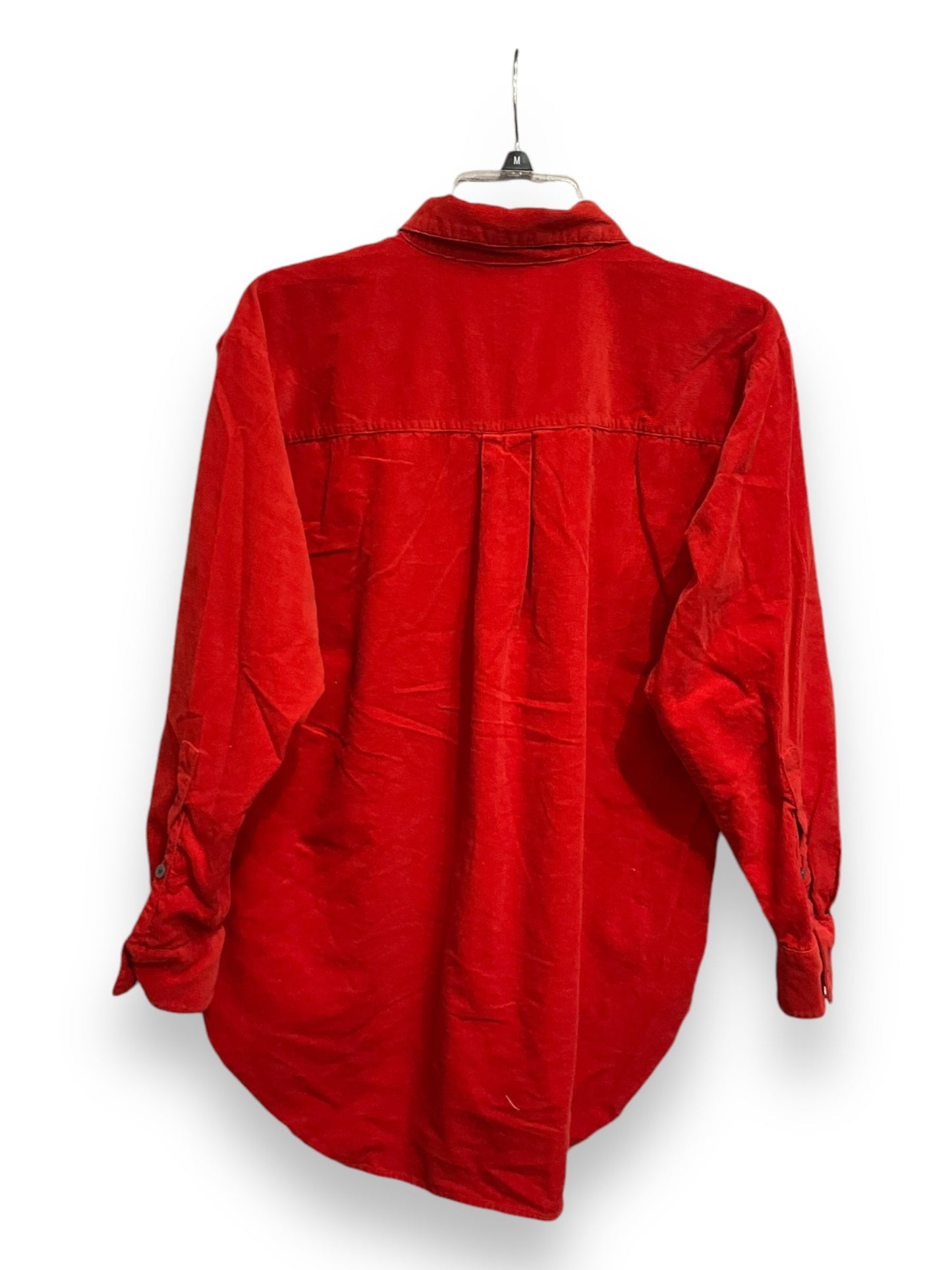 Top Long Sleeve By Loft In Red, Size: S